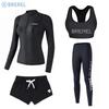 Dames Sneldrogende UV-Bescherming Rash Guard Set Lange Mouwen Top Broek Surfen Duiken Snorkelen