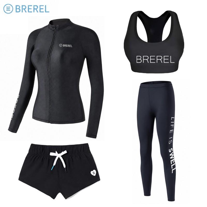 Dames Sneldrogende UV-Bescherming Rash Guard Set Lange Mouwen Top Broek Surfen Duiken Snorkelen