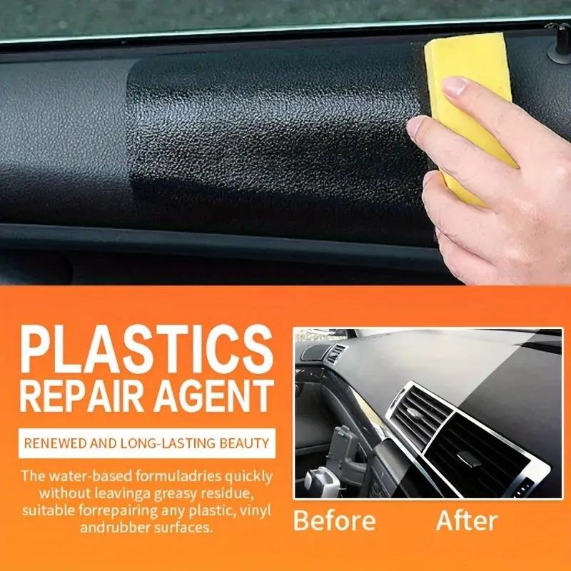 4.05oz automotive plastic repair agent, interior maintenance and brightening gloss, suitable for plastic and leather aging
