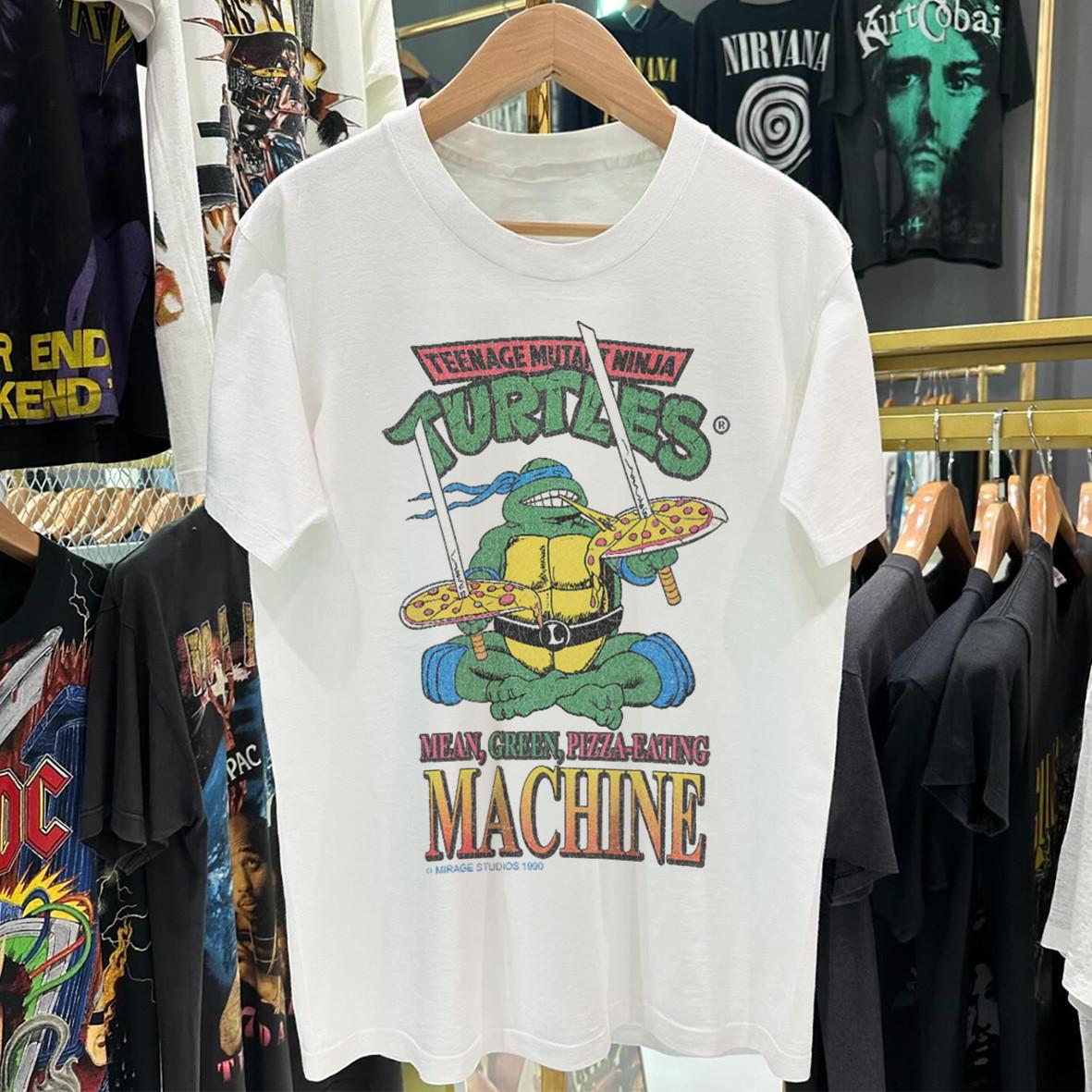 90 s Leonardo Slammin Rare T-Shirt White S 3XL