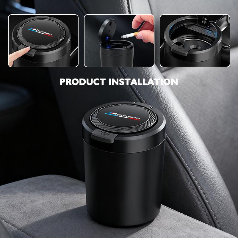 Auto Logo Aschenbecher Mülleimer Aufbewahrungszubehör Für BMW 1 3 5 7 Serie M Performance M M3 M5 X1 X2 X3 X4 X5