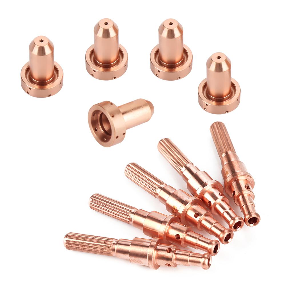 5pcs 98215 Electrode   5 Pcs 9 8212 Nozzle Tips Consumable for SL60 100 Plasma Torch
