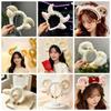 Cute Animal Headdress Lace Sheep Ear Hair Hoop Fashion Plush Lamb Headband  Party