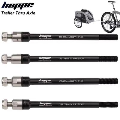 Cyklovozík Průchozí osa Nákladní vozík Dětský vozík Adaptér průchozí osy 160-178mm Osa pro uchycení cyklovozíku M12 P1.0/1.25/1.5/1.75