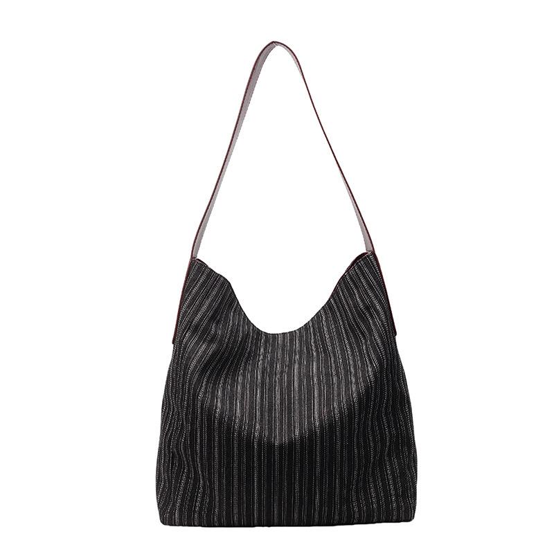 

2025 new large-capacity commuting slack cloth bag bag denim retro casual versatile shoulder bag