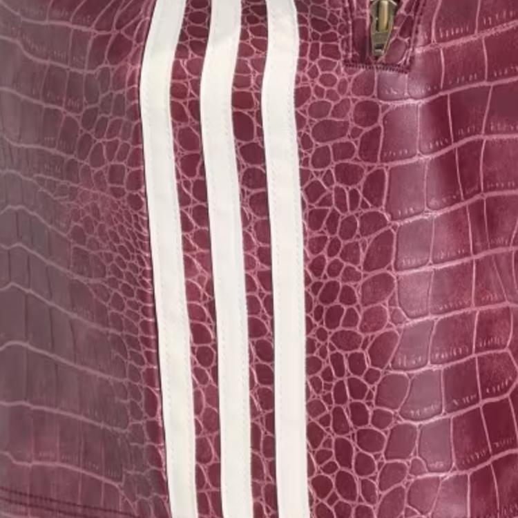 Adidas Originals Solid Color Striped Button Leather Mini Skirt Women skirts KD8785