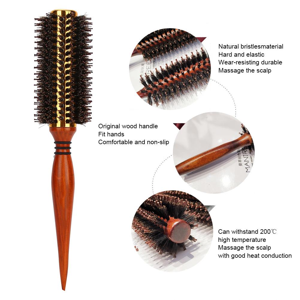 Professional Curling Hair Brush Straight Hairbang Round Hairbrush Hairdressing Tools