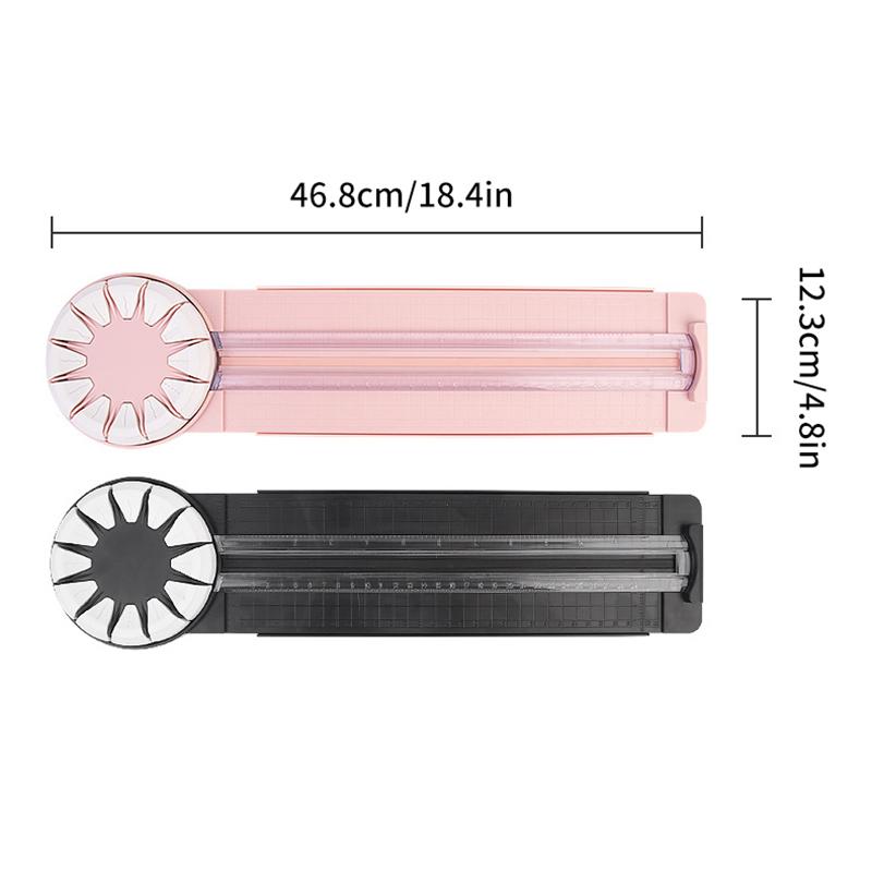 12 In 1 Portable Paper Cutter Multifunctional Cutting Tool With 12 Cutting Heads 360° Rotating Head For Cardstock
