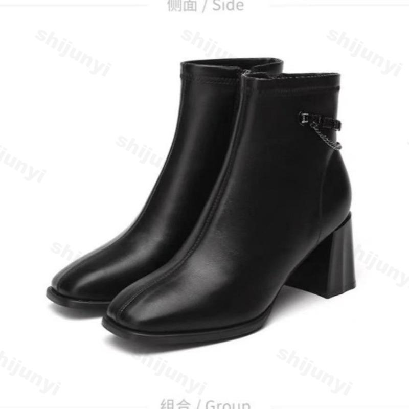 Stivali Donna 2026 Autunno Lusso Eleganti Casual Stivaletti Donna Retro Pelle Scamosciata Tacco Basso Comodi Stivaletti alla Caviglia da Esterno Botas Mujer