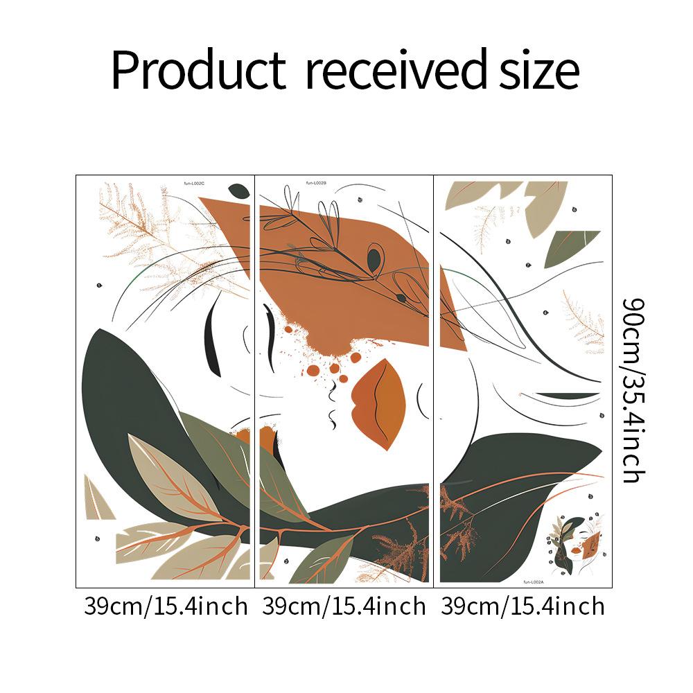 

Fun-L002 Красота лица спальня гостиная фон ландшафтный дизайн декоративная наклейка на стену 39*90CM*3PCS/fun-L002