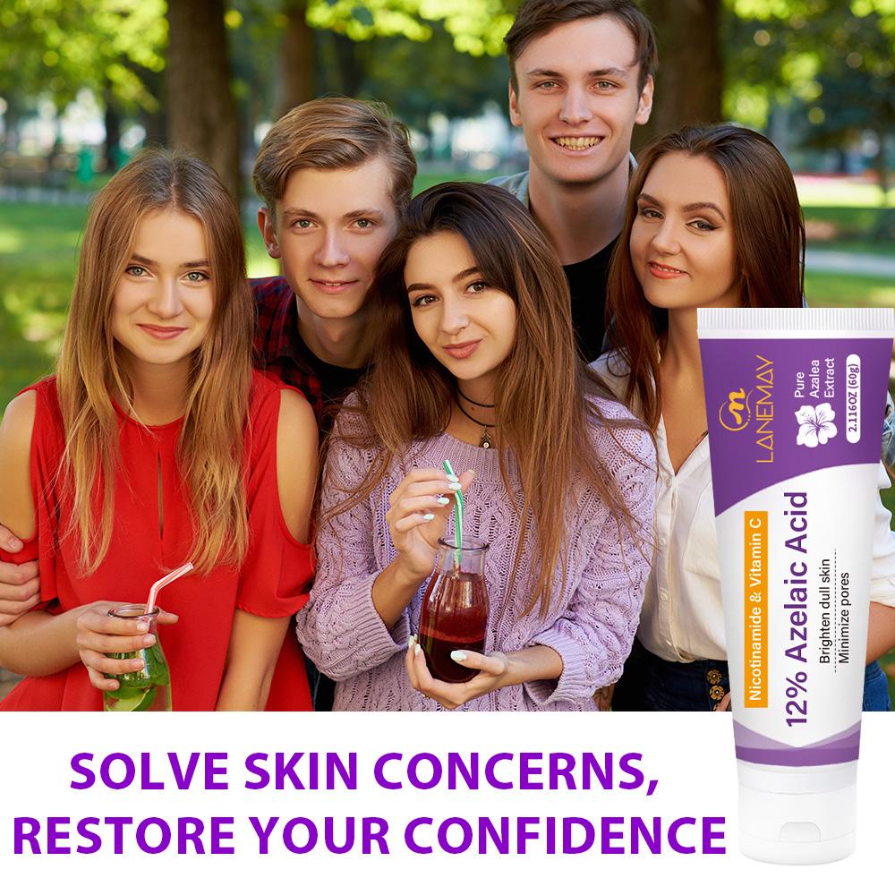 Azelaic Acid Cream-Brighten Dull Skin-Minimizze Pores-Suitable For Dry And All Skin Types, 60ml