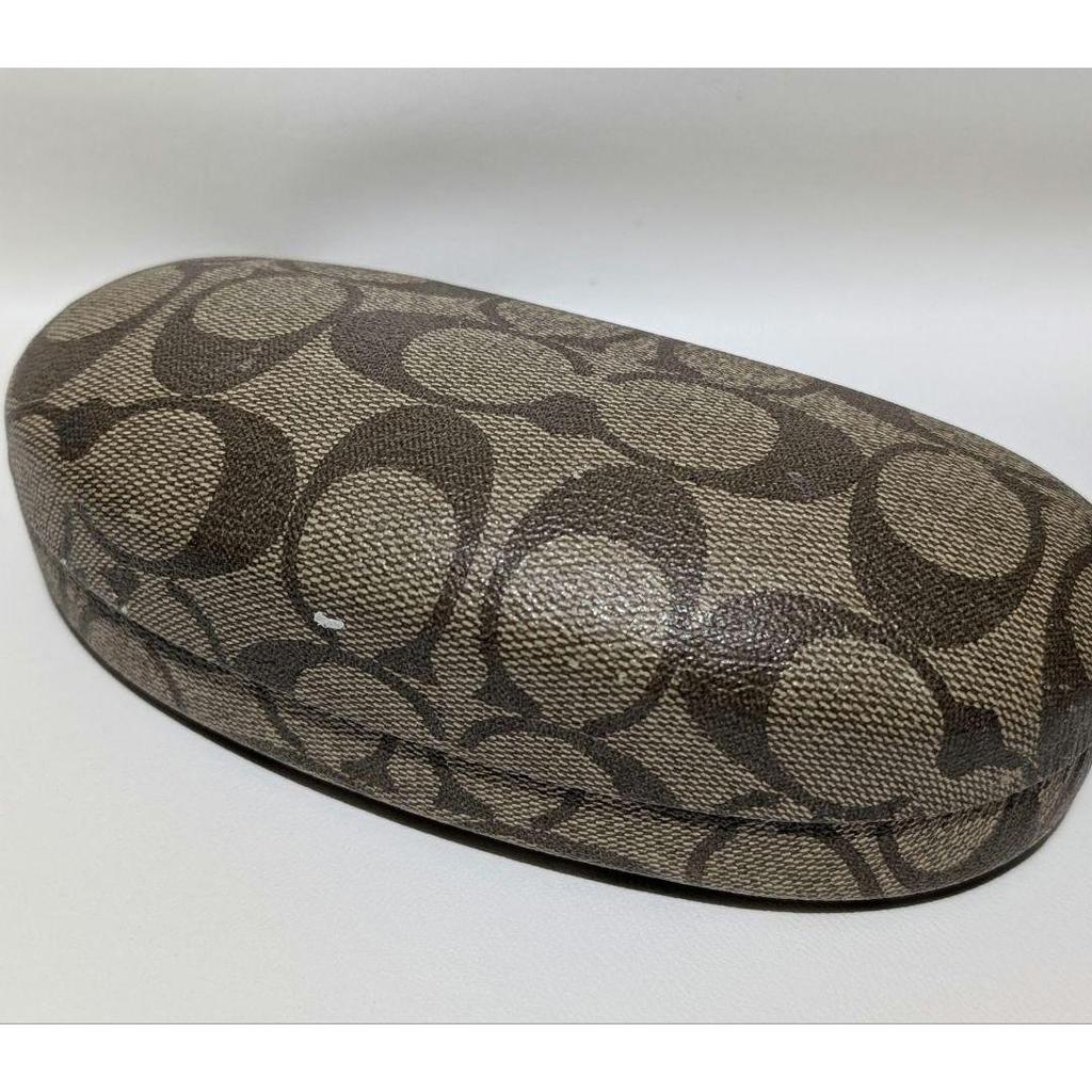 Used COACH brown round sunglasses