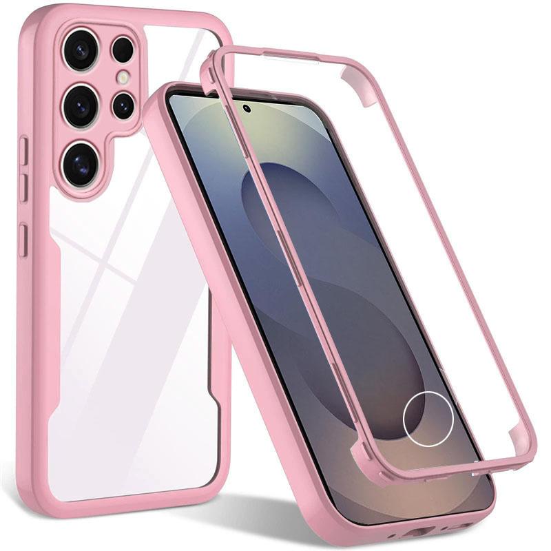 Screen Protector Case For Samsung Galaxy S25 EDGE S24 S23 S22 S21 Ultra Plus Full Body Cases For Samsung S24 S23 S21 FE Cover