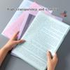 4pcs A4 Transparent L-Shaped File Folders, Single-Page Holders for Resumes, Documents & Organization, School Supplies , School