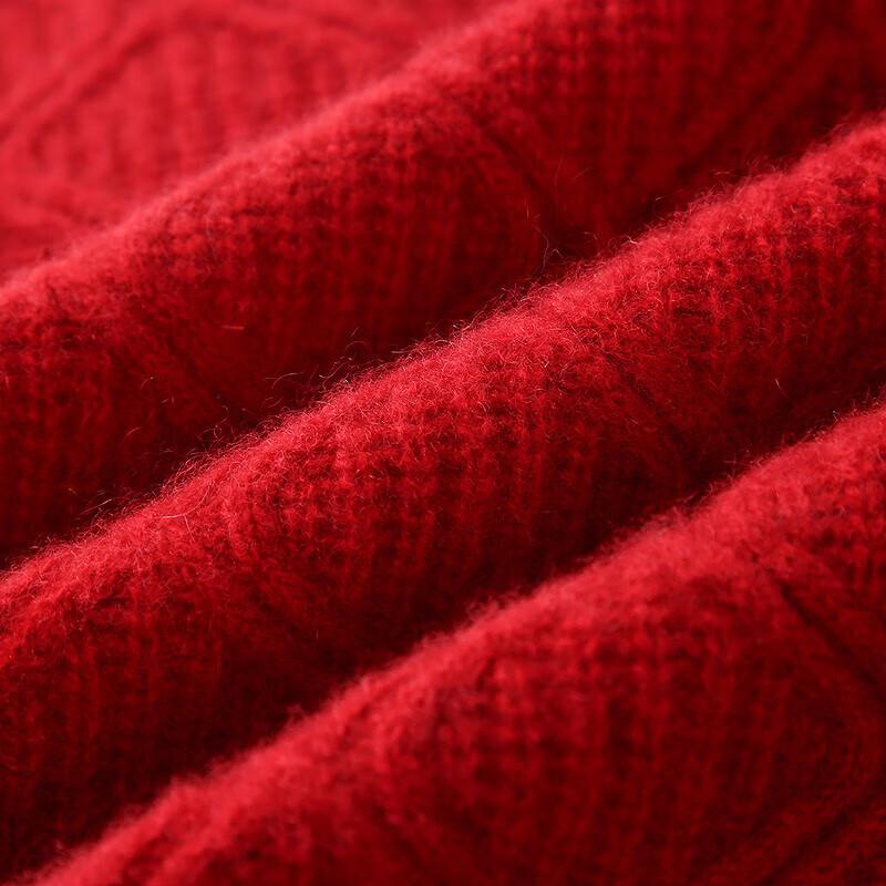 Women's Cashmere Round Neck Thick Knit Cardigan