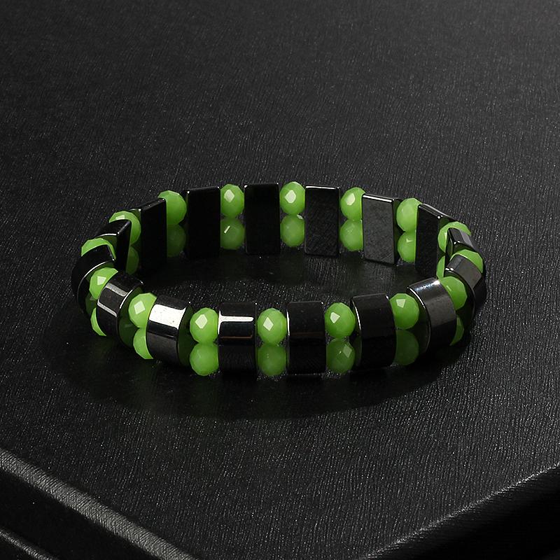 Fashion Wave Hematite Magnetic Bracelet Men Original Beaded Hematite Energy Bracelets for Women Positive Energy Jewelry Pulsera