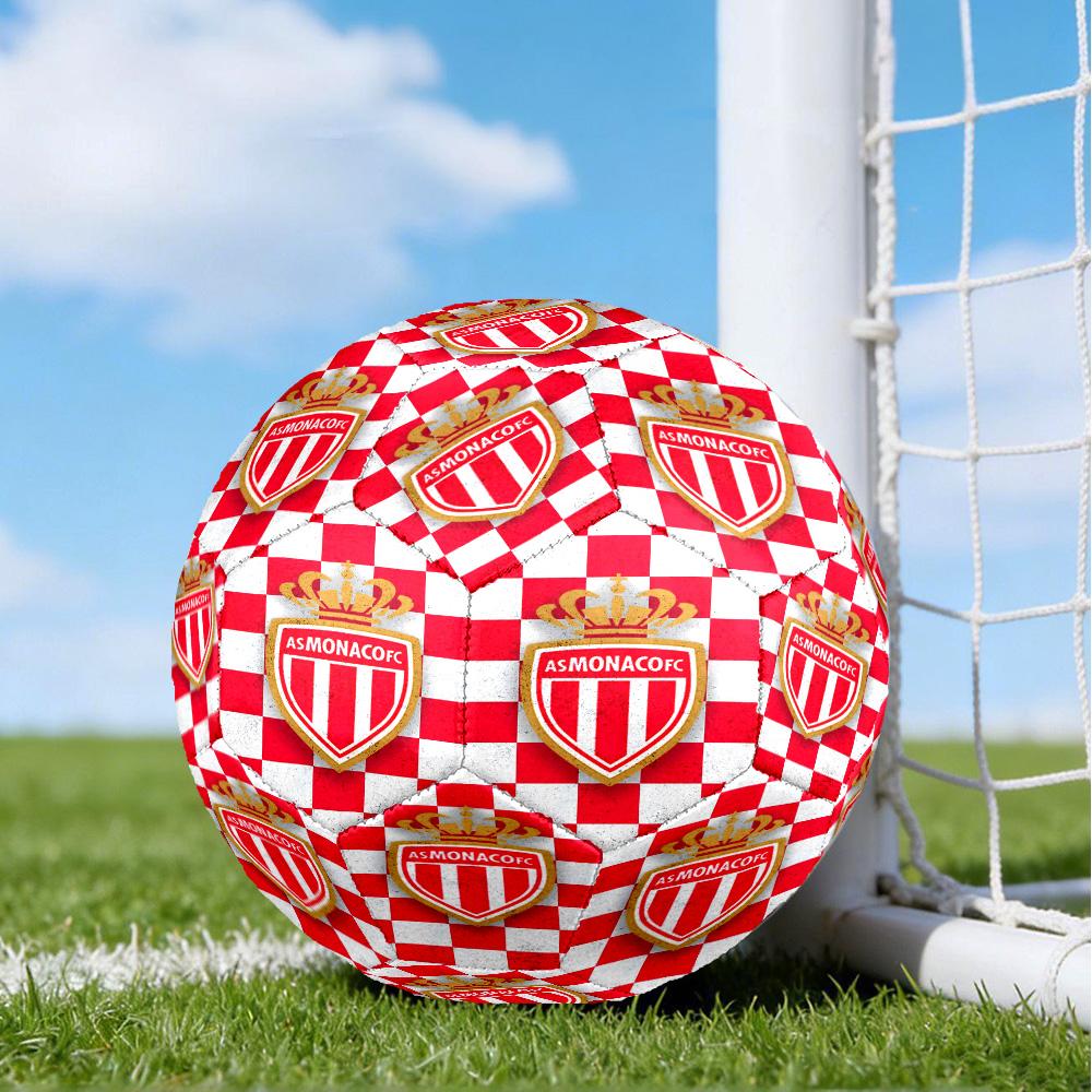 Monaco Football club Printed Size 5 Soccer Balls, High-Quality, Anti-Slip, Protective Football, A Unique Gift , Birthdays, Christmas Gifts
