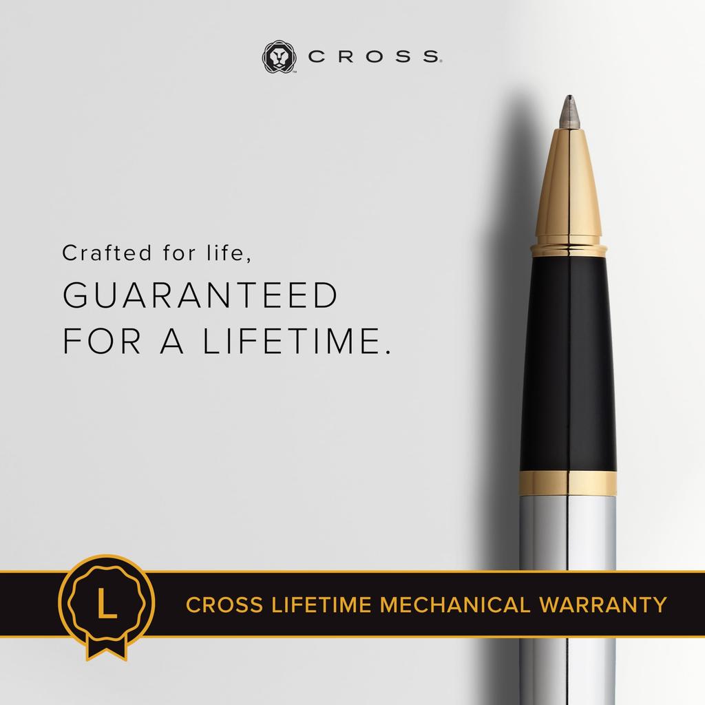 CROSS Official CROSS Rollerball Medium Bailey Medalist Genuine Imported Product Pen, Water-based, Nib, AT0455-6,