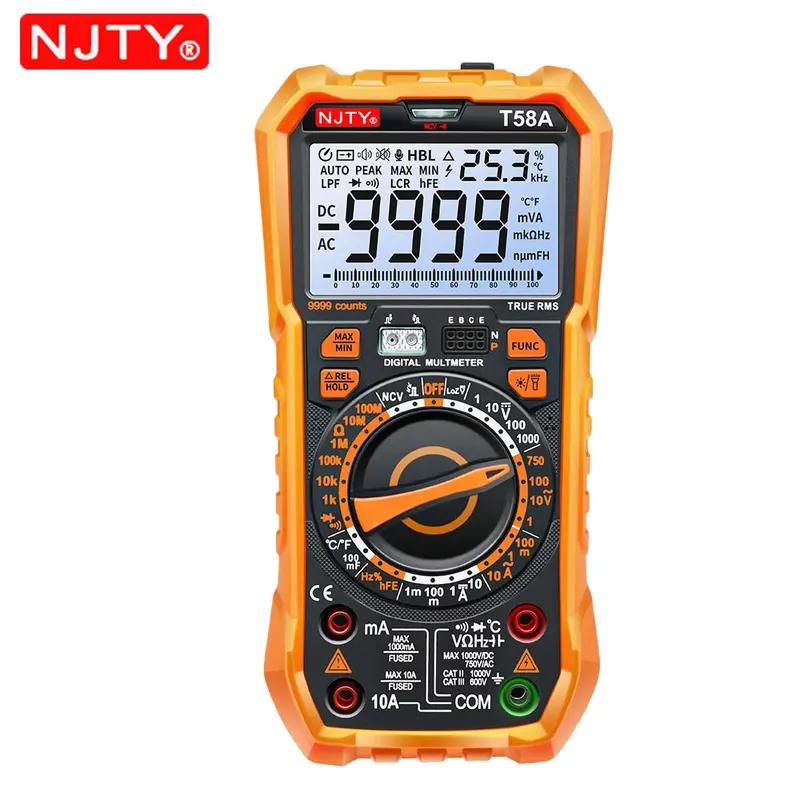 TY T58A/B  NCV Digital Multimeter 9999 words Auto Ranging AC/DC voltage meter Flash light Back light Large Screen like RM113D