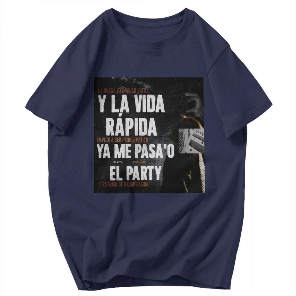 Men T Shirt Rapper Delaossa NUEVA SEASON La Madruga Merch Summer Y2K Graphic Quality Unisex Clothing T Shirts