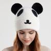 Women's Autumn Winter Cute Little Bear Knitted Woolen Hat Cartoon Plush Warm Ear Protection Cap