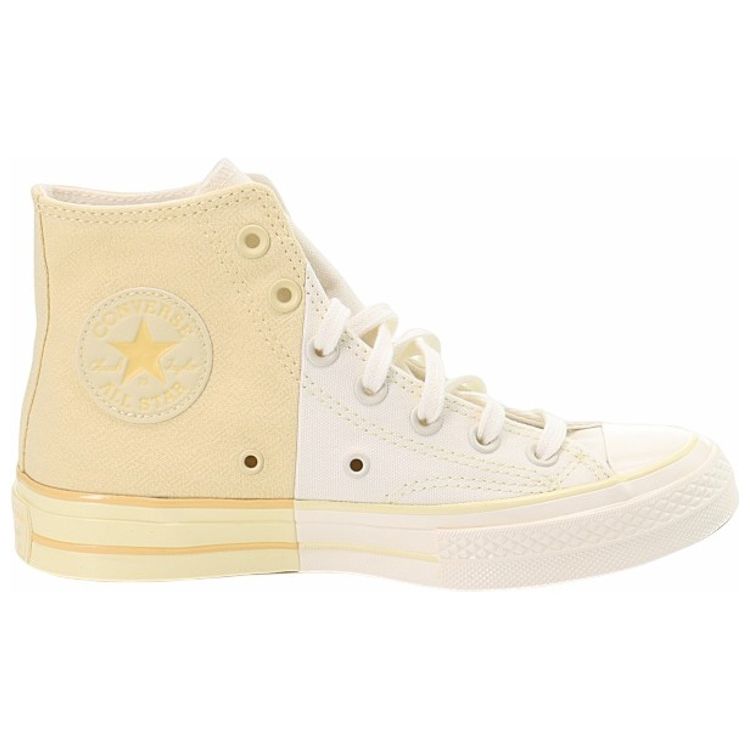 Converse 1970s Chuck Taylor All Star Comfortable Versatile Mid-Top Canvas Shoes Unisex Sneakers White Yellow A00541C