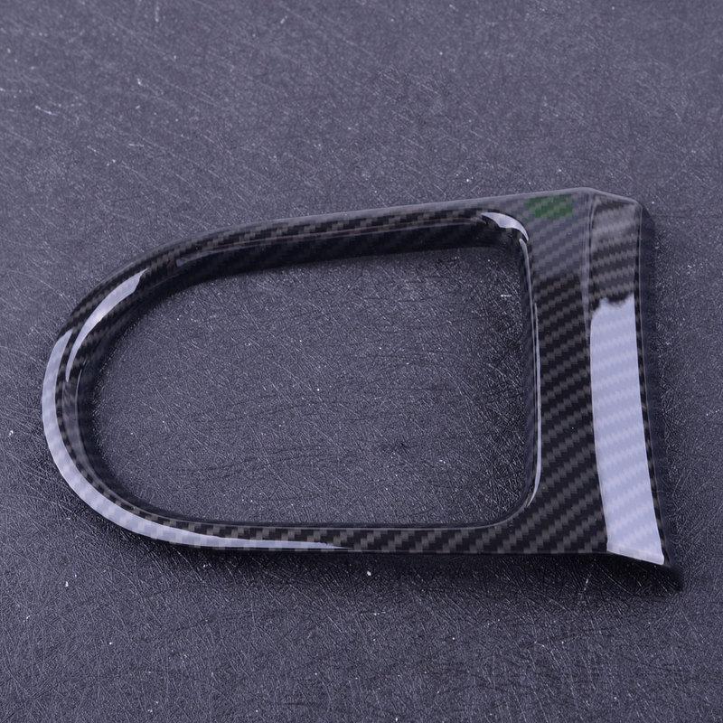 Beler Black Carbon Fiber Style ABS Console Gear Shift Box Panel Cover Trim Frame Fit For Ford Mustang 2015 2016 2017 2018