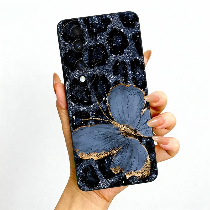 

Leopard Butterfly Case For Honor 70 Pro 90 Lite X50i 5G Phone Cover For Honor 20 Pro 20S 20i 10i Nova 5T Soft Silicone Back Case Honor 70