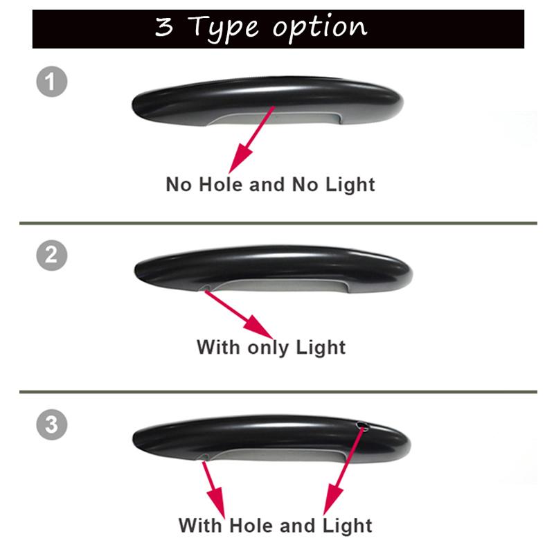 2PCS In Set Gloss Black Door Handle Cover Sticker Trim For MINI Cooper S JCW F56 F57 Car-Styling Exterior Parts