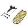 420 Motorcycle Chain 120 Links Steel 6 Master Links Roller Chain Replacement for CRF150 Grom 50ml 70ml 90ml 110ml 125ml
