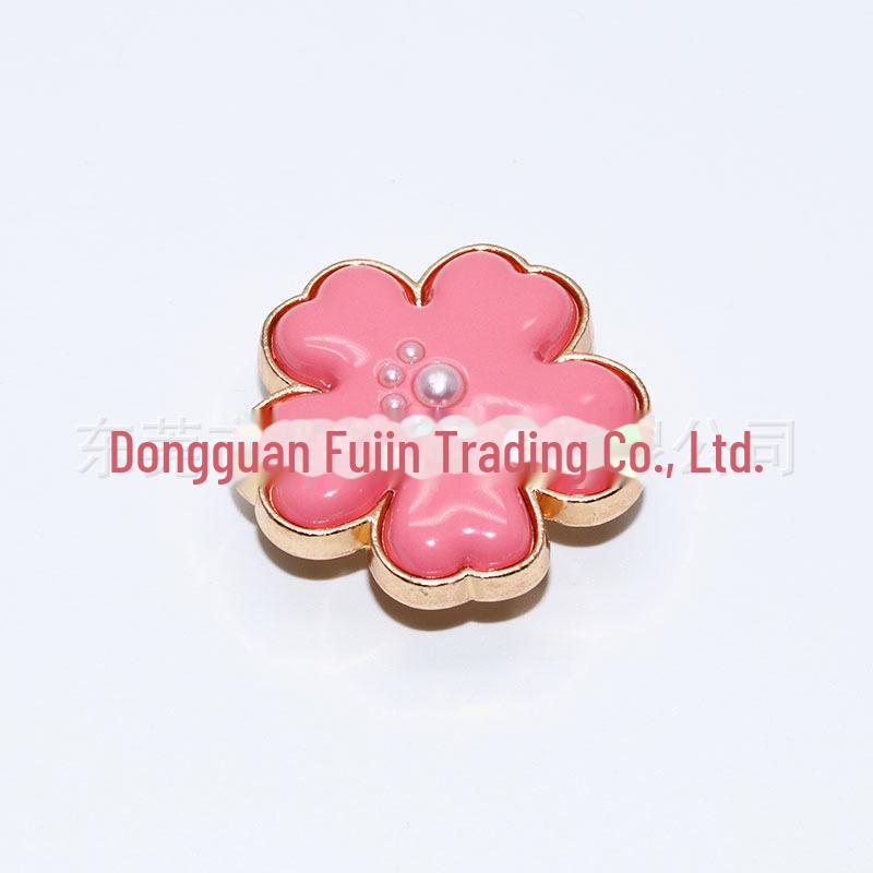 Metal Cherry Blossom Shoe Charms for Crocs - Decorative Shoe Accessories