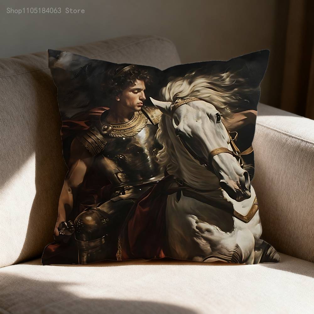 

A-Alexander the Great Pillow Case For Sofa Decor Car Office Room Printing Cushion Cover Decorations and Protector 30cmx30cm