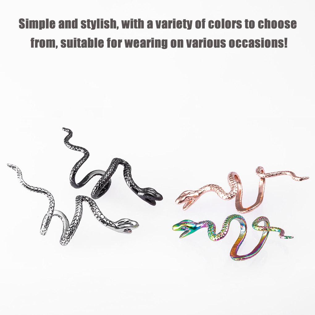 1PC Snake Earing Clips Without Piercing Punk Non-Piercing Clip Earring Ear