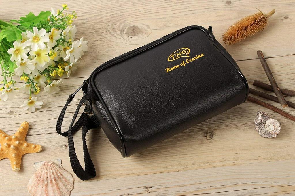TNG Ocarina Case [CushionedMedium Size] Soft and fluffy, lightweight leather case for your ocarina.