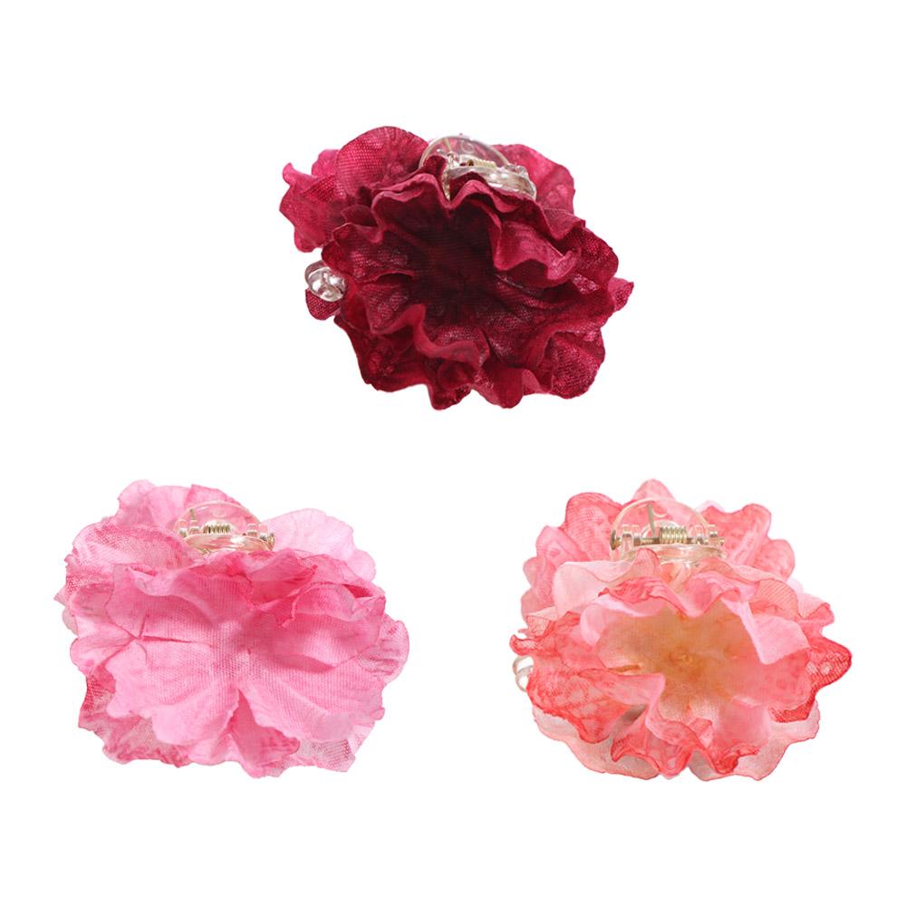 Cloth Flower Hair Claw Korean Style Hair Crab Clip Elegant Children Hair Catches Beach
