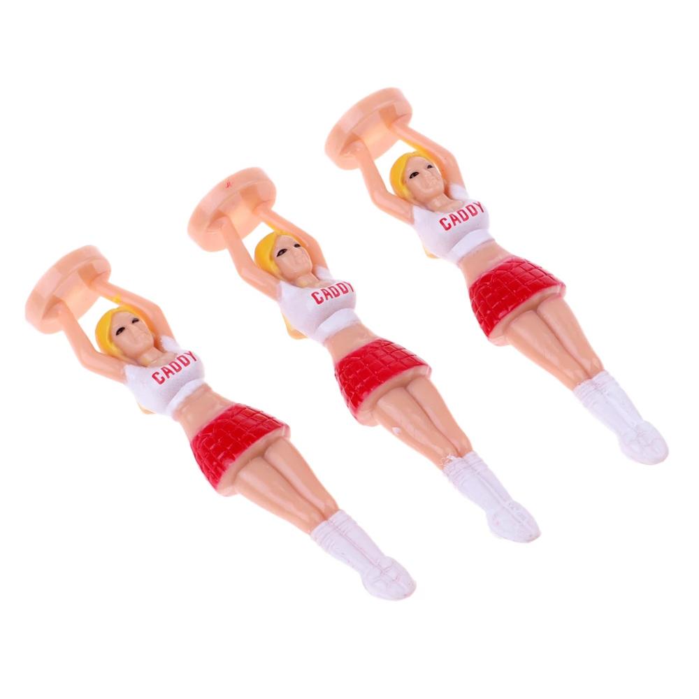 Golf Practice Girl Golf Tee Cheerleaders Tee Golf Ball  Holder Lady Golf Tee Golf Ball Tees