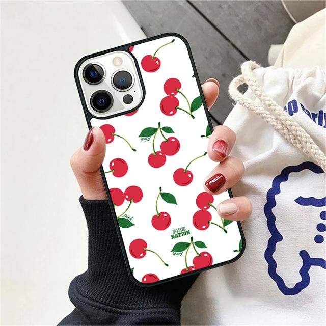 

Розовые Вишни Чехол-Ракушка с Вишнями Для iPhone 17 Air 15 16 14 13 12 Pro Max 11 Pro Max Plus Чехол для Телефона iPhone 15pro