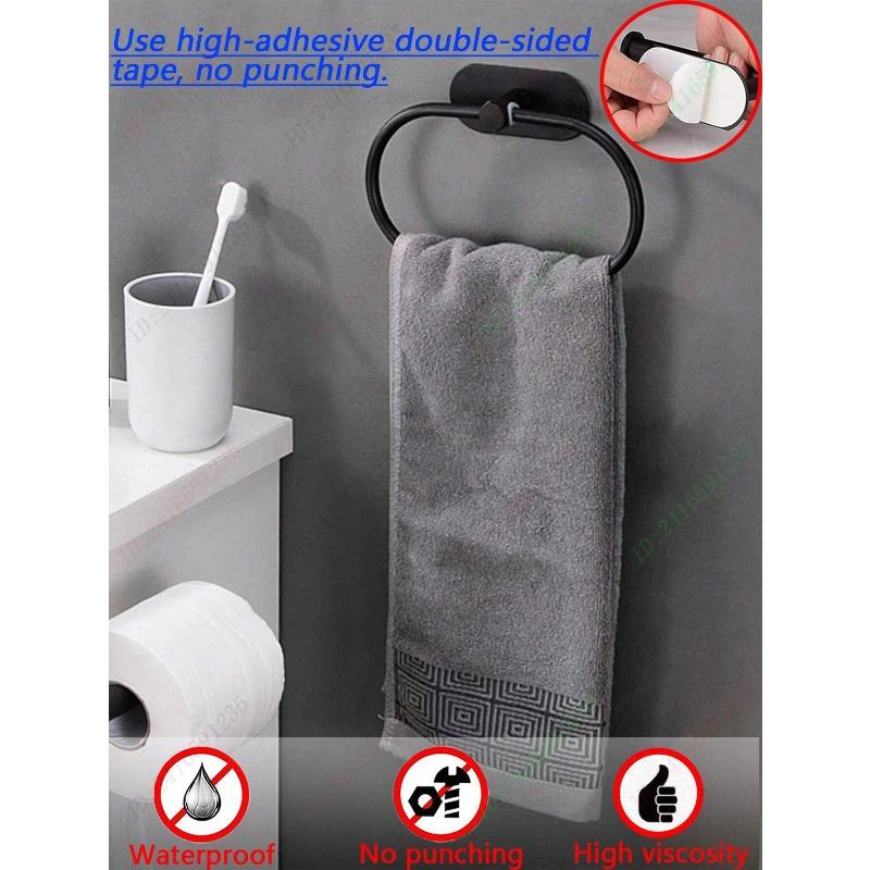 Adhesive Towel Racks For Bathroom Wall,Towel Holder,Stainless Steel Hand Towel Ring,Rack For Towel