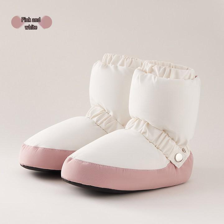 

Дорослі та дитячі теплі балетні черевики для практики - М яка підошва, Потовщена бавовна для зимових танців L (41-43)