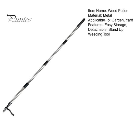 Detachable Weed Puller Set Stand Up Weeding Tool Metal Heavy Duty Weed Remover with Long Handle And Claw for Gardens Lawns