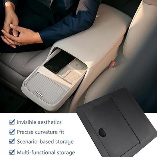 For Honda Pilot  2024 2025 Center Console Hidden Organizer Storage Box