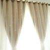 100*200cm Romance Double-Deck Cloth & Blackout Floor-standing Curtain Star Hollow Curtain Drape 2pcs