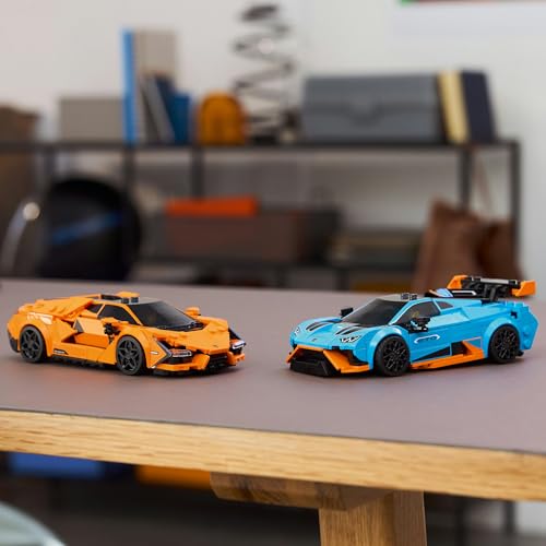 LEGO Speed Champions Lamborghini Revuelto Huracán STO Toy Playset Vehicles Car Minifigure Gift for Boys Girls Kids 10 11 12 Years Old 77238