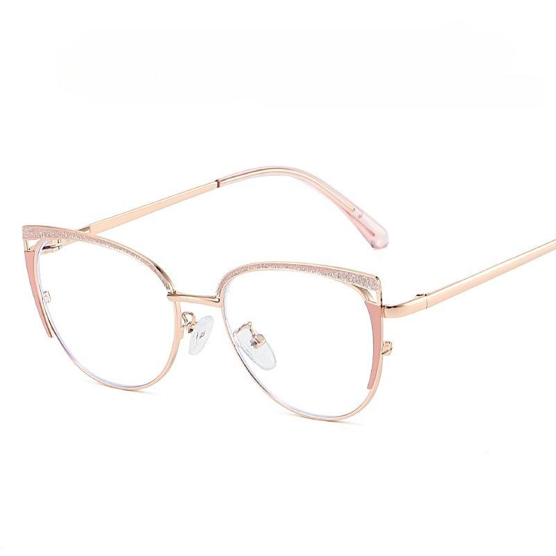 Comfortable Blue Ray Blocking Anti-Blue Light Glasses Eye Protection Metal Square Eyeglasses Ultralight Computer Goggles Office