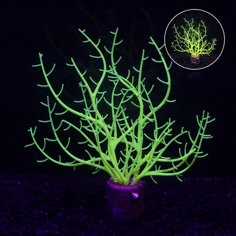 Simulation Aquarium Coral Plants Silicone Underwater Coral Ornament Landscaping