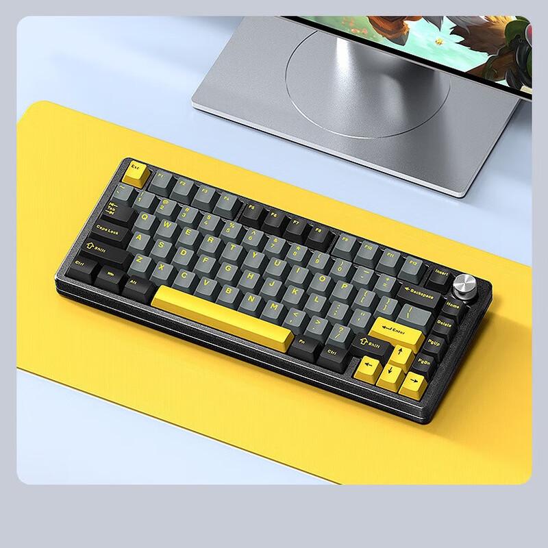 Y-FRUITFUL 83-Key Aluminum Tri-Mode Gasket Mechanical Keyboard