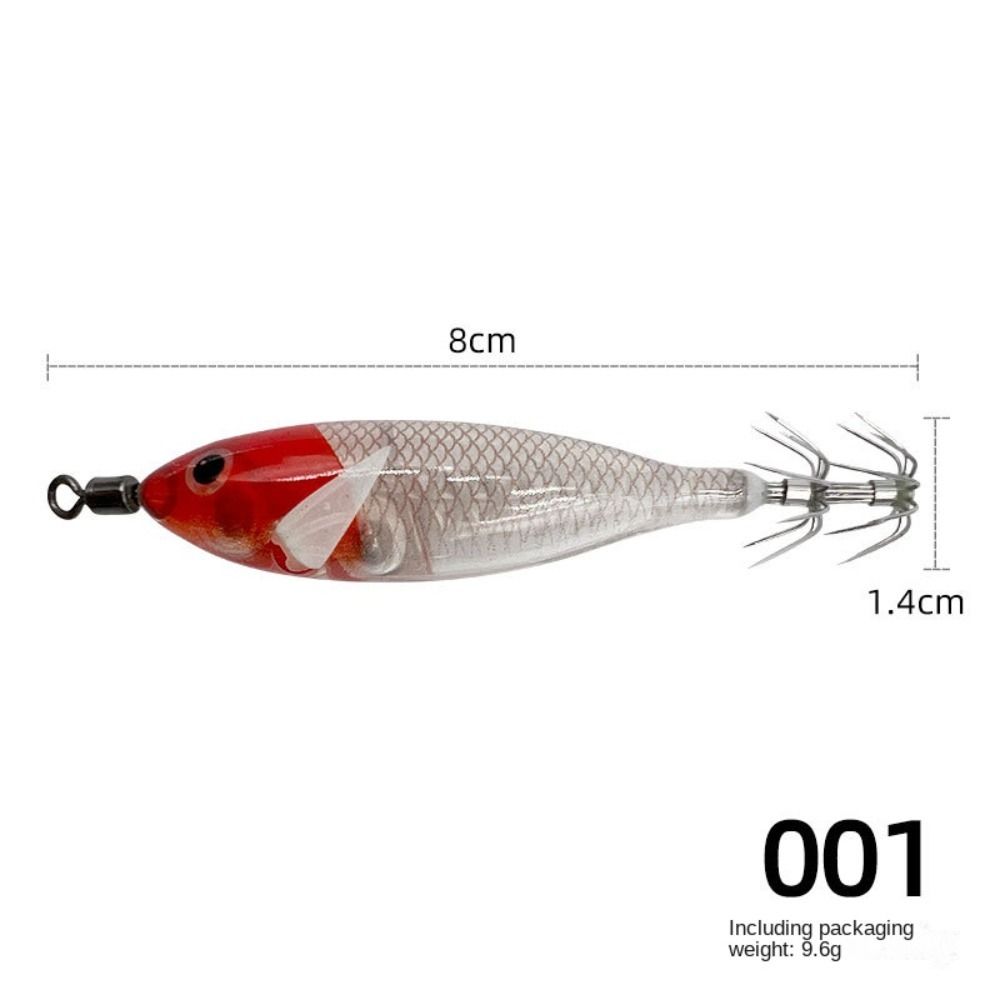 Noctilucent Fishing Lure 5.7g Spinnerbait Noctilucent Squid Cuttlefish Jigs  Deep Sea Fishing
