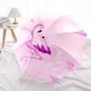 1pc Pink Flamingo Floral Background Umbrella with Plastic Handle,Suitable for All Seasons Home Travel Outdoor UmbrellaDD403