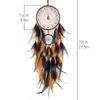 Hand-Woven Dreamcatcher Wind Chimes, Adorned With Artificial Feathers And Crystals, Exquisite Wall Decoration