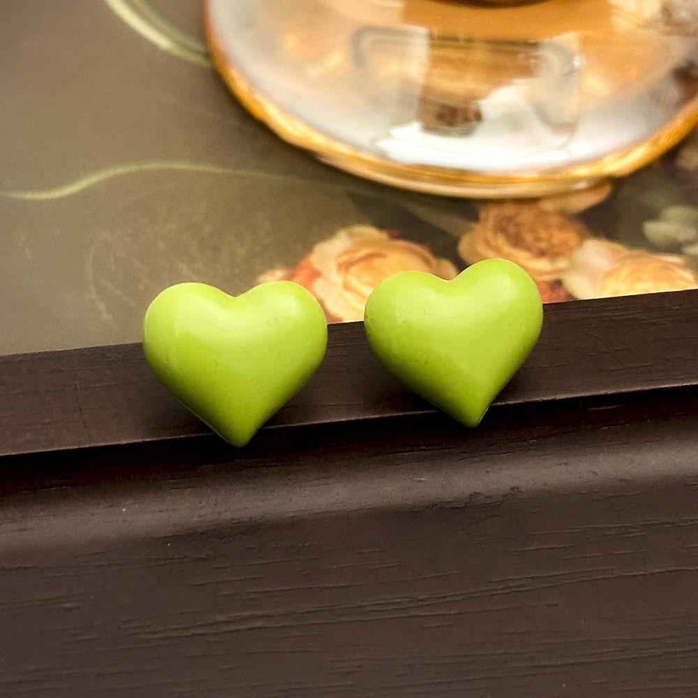 High-Grade Green Floral Pearl Earrings - Silver Needle Lily of the Valley and Tulip Design